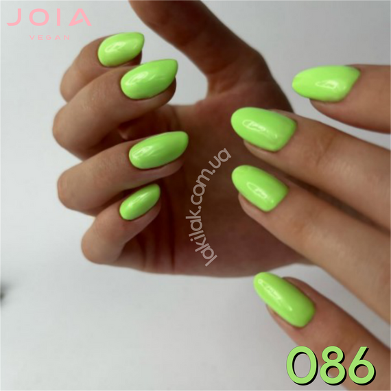 Гель-лак JOIA vegan 086 неоново-фісташкові, 6 мл | Зображення 1