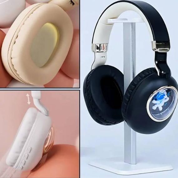 Навушники бездротові акумуляторні LED ST862 A.B.C.D Чорні