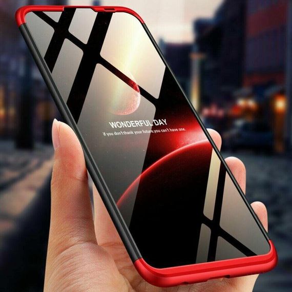 Чохол GKK 360 градусів для Huawei P Smart (2019) колір Чорно-Червоний | Зображення 3