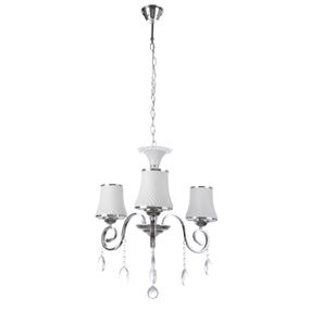 Люстра подвесная хрустальная с абажуром E14 40W CH (BCL-384S/3)