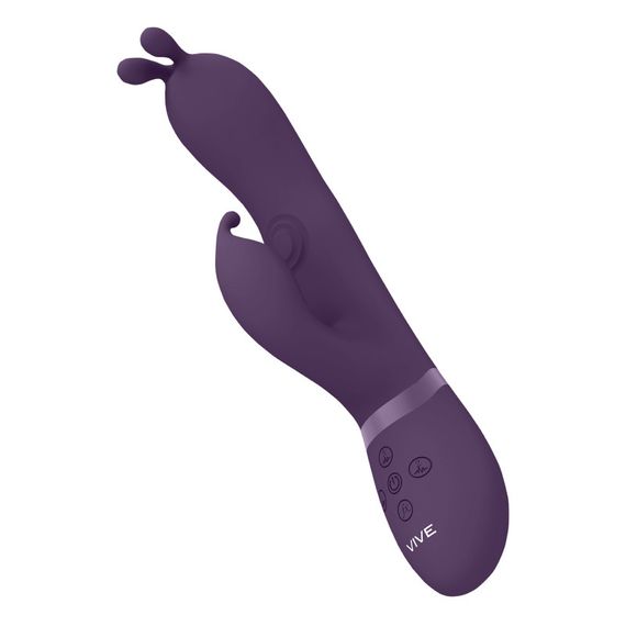 Вибратор-кролик Gada пульсация + ушки цвет: фиолетовый  Vive (Нидерланды) sexstyle | Зображення 1