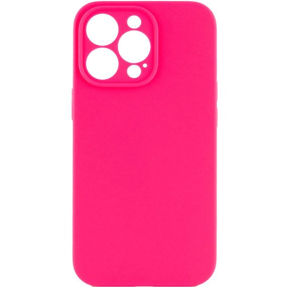 Чохол Silicone Case Full Camera Protective (AA) NO LOGO для Apple iPhone 14 Pro Max (6.7") Рожевий / Barbie pink
