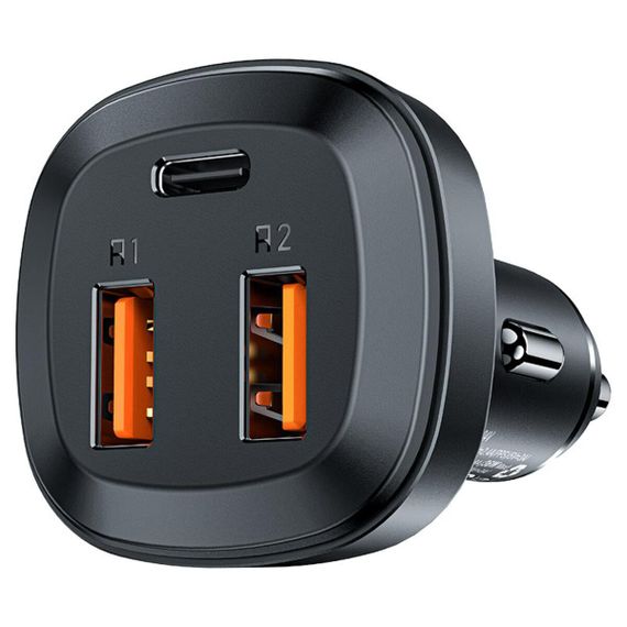 Автомобільний зарядний пристрій ACEFAST B9 66W(2USB-A+USB-C) three port metal car charger | Зображення 1