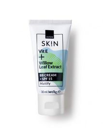 BB-крем + SPF 15 з вітаміном Е та екстрактом листя верби Avon «Матовий ефект», відтінок: Екстрасвітлий/Extra Light 30 мл