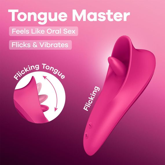 Вибростимулятор для клитора Satisfyer Tongue Master с язычком Sex Aura | Зображення 5