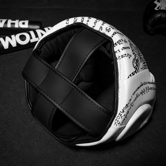 Шолом боксерський  Фантом Muay Thai Full Face White (капа в комплекті) | Зображення 5