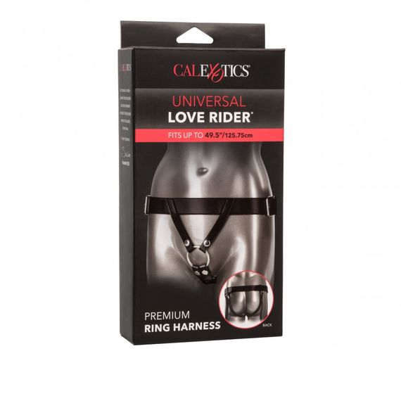 Трусики для страпону CalExotics Universal Love Rider Premium Ring Harness - Black | Зображення 3
