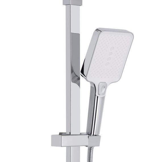 Душова система універсальна Qtap Swan Cascada на три споживачі (з виливом) QTSWA111CRW45570 Chrome/White | Зображення 4