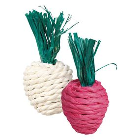 Іграшка Trixie для гризунів Редиска натуральні матеріали 8 см набір 2 шт