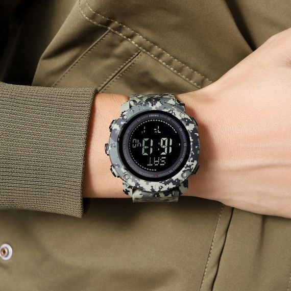 Чоловічий годинник Skmei 2095CMGN Camo Green + Compass | Зображення 4