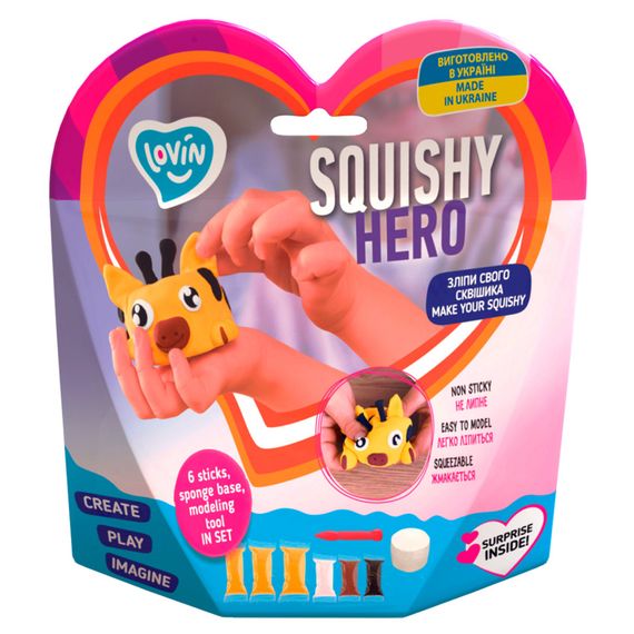 Набір для ліплення з повітряним пластиліном Squishy SquiRaff ТМ Lovin 70127 | Зображення 1