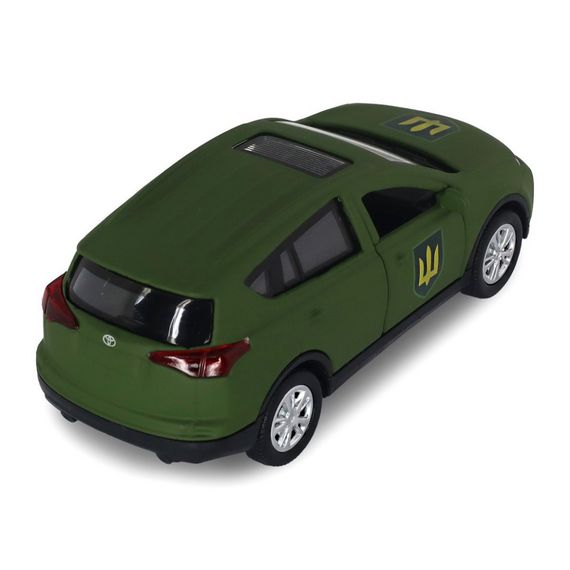 Автомодель серії "Шеврони Героїв" Toyota RAV4 "Сухопутні війська ЗСУ" TechnoDrive KM6198M2 | Зображення 3