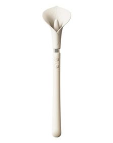Роскошный вибромассажер Zalo – Calla Ivory White, двусторонний, 2 мотора