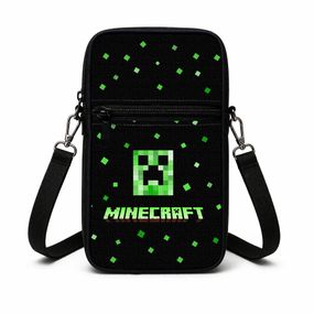 Сумка-чохол для телефону Minecraft,дитяча сумка через плече, водонепроникна міні-сумка (4738)