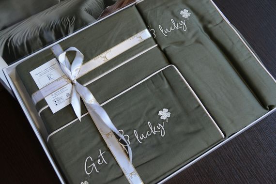 Постельное белье First Choice Deluxe Satin 200х220 Timeless Dark Green | Зображення 3