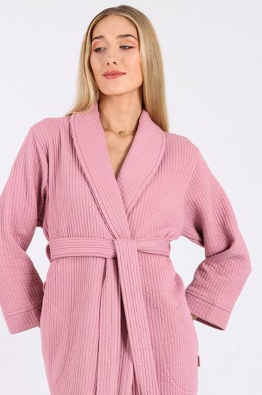Жіночий мусліновий халат Nusa 0533 рожевий, M | Зображення 1