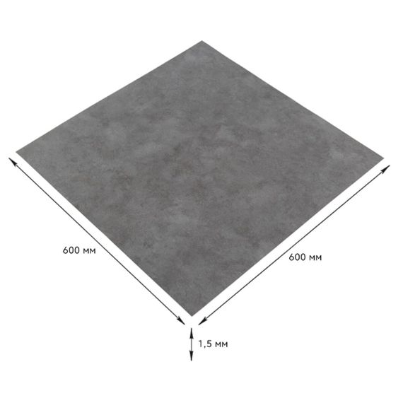 Самоклеюча LVT плитка 600х600х1.5мм (D) SW-00001595 | Зображення 1