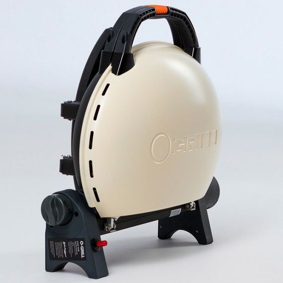 КОМПЛЕКТ Портативний переносний газовий гриль O-GRILL 500, кремовий + шланг в подарунок! Код: 013368 | Зображення 2