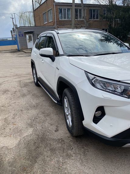 Боковые пороги OEM V1A (2 шт, алюминий) для Toyota Rav 4 2019-2024 | Зображення 3