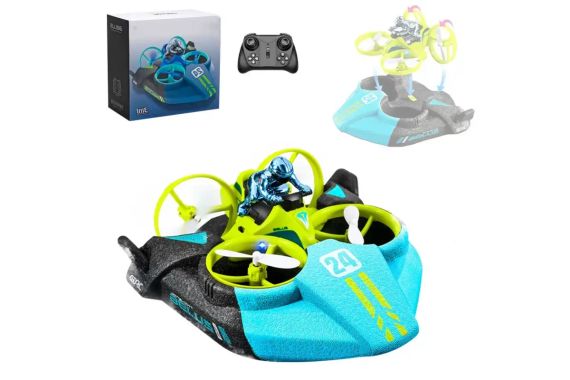 Радиоуправляемая машина амфибия 3в1 Море, Земля и Воздух (BLUE) | Зображення 2