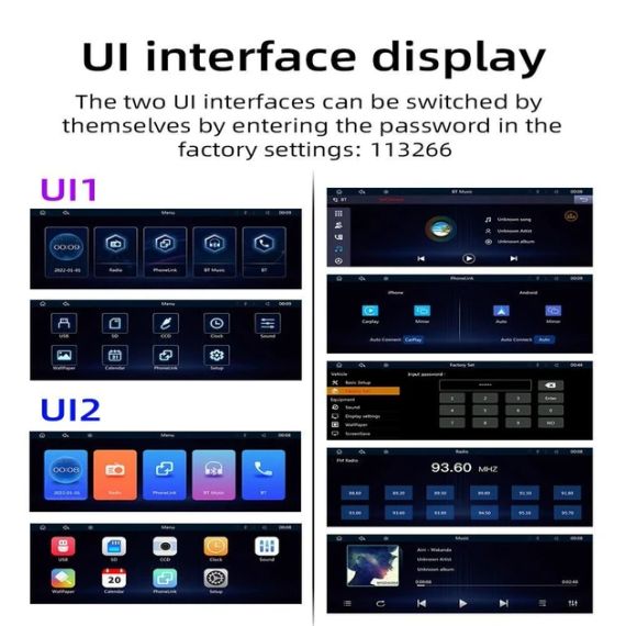 Монитор S9 Pro Portable Car Mp5 Player 10.2 дюйма | Зображення 3