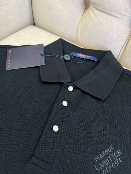Сорочка поло Louis Vuitton Damier Signature Black f729 | Зображення 3