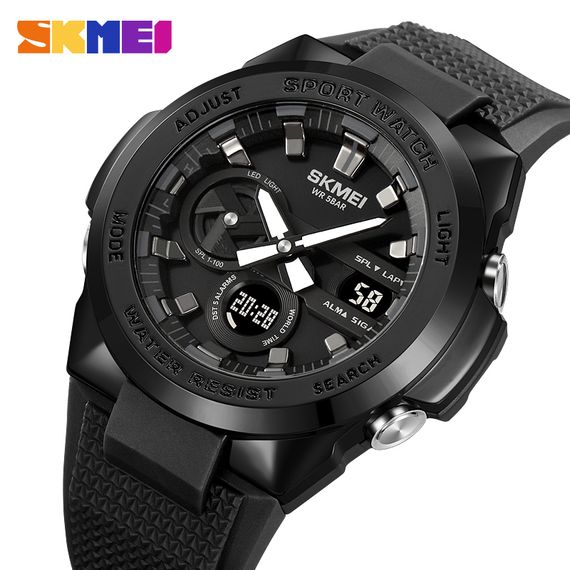 Чоловічий годинник Skmei 2105BK Black | Зображення 1