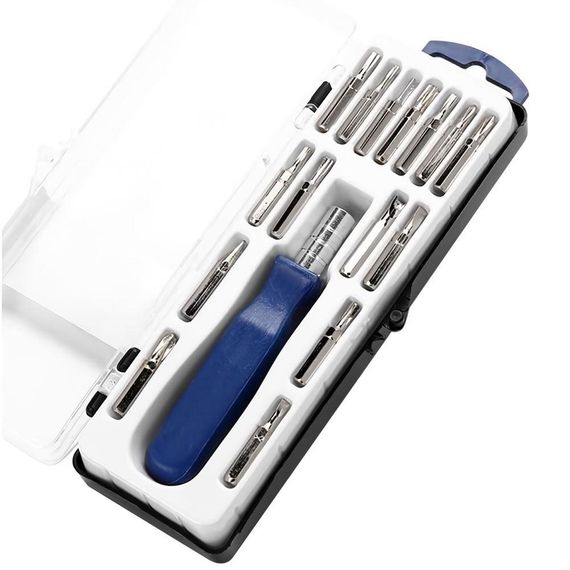 Набор отверток Jackly JK-16 (16 в 1) (узкий, синий) | Зображення 3