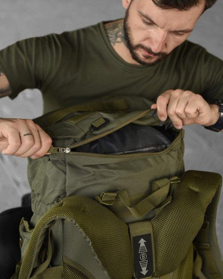 Рюкзак рамний 100л туристичний похідний рюкзак великий для походів експедиційний наплічник для спорядження | Зображення 3