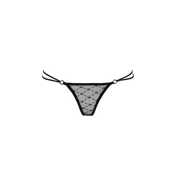 Трусики на зав'язочках з боків ZITA THONG black L/XL - Passion Exclusive | Зображення 4