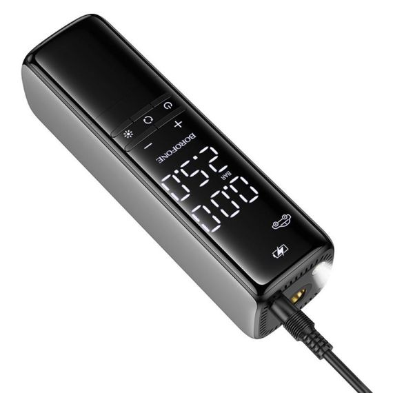 Автомобильный насос Borofone FC1 Air Pump Black Gray | Зображення 4
