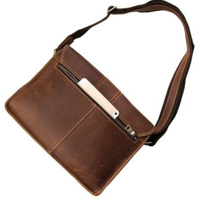 Сумка Vintage В винтажном стиле Коричневая (14231) | Зображення 8