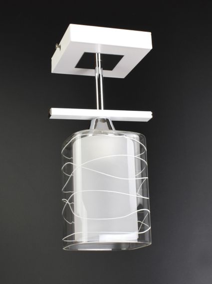 Люстра стельова на 1 лампочку 25082 Білий 30х11х15 см.