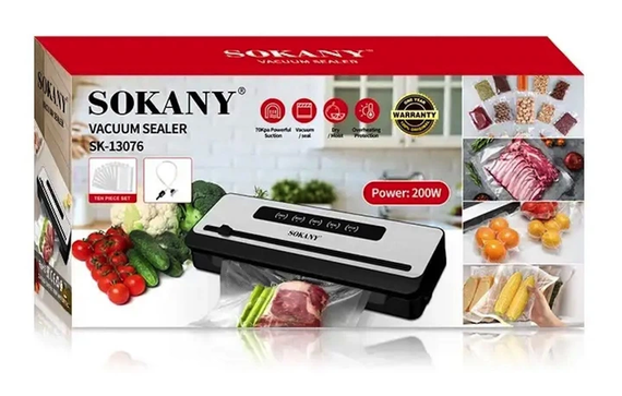 Побутовий вакууматор для продуктів Sokany SK-13076 | Зображення 1