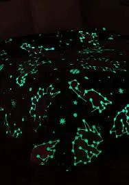 Флісовий плед полуторний 150х100, що світиться в темряві Динозаври сірий | Зображення 4