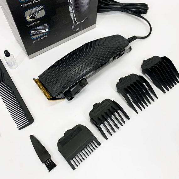 Машинка для стрижки волосся Gemei GM-806 з насадками, Машинка для стрижки голови окантувальна | Зображення 4