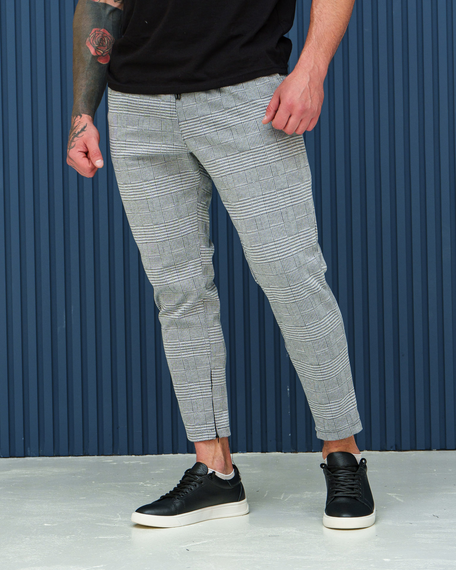 Брюки змейка клетка основной S XL | Зображення 8