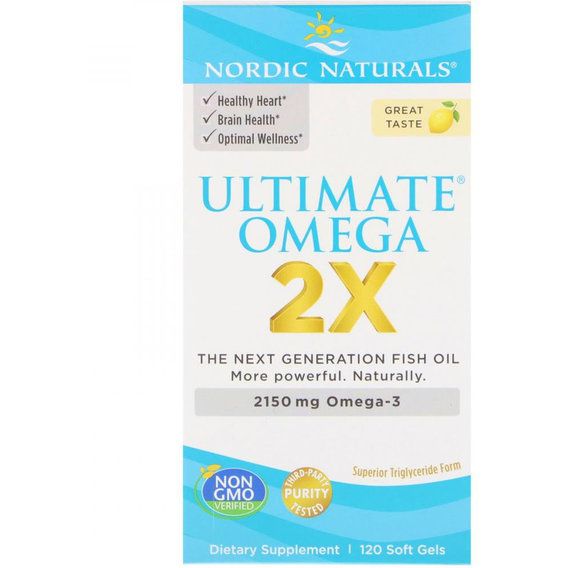 Омега 3 Nordic Naturals Ultimate Omega 2X 2150 mg 120 Soft Gels