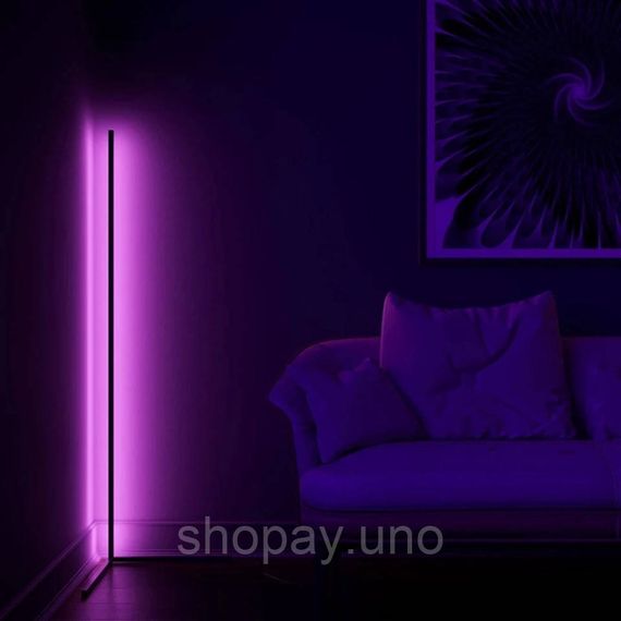 Кутовий LED торшер Ledox Design з пультом та регульованою яскравістю 330 колірних комбінацій | Зображення 4