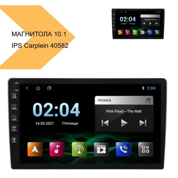 Магнитола для авто IPS-10.1 4+64GB SIM-IPS Carplein чорний XPRO (40582-P8581_6715) | Зображення 2