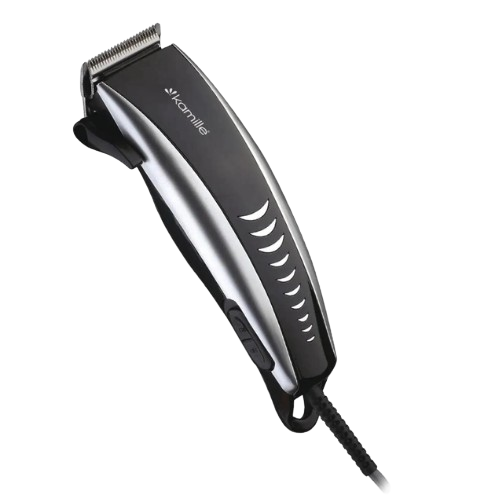 Машинка для стрижки 240W дротова чорний/сріблястий 6802 KAMILLE