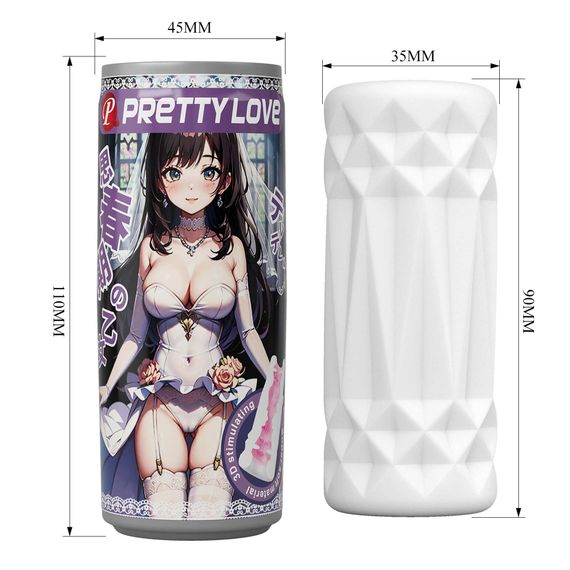Мастурбатор - Pretty Love Pop-Top Can Masturbator Purple | Зображення 3