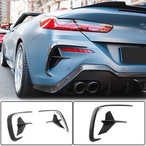 Аеродинамічні накладки на задній бампер V2 (для M-Sport, Карбон) для BMW 8 cерія G14/G15/G16 2018- рр