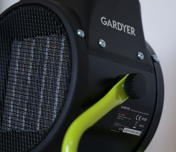 Электрический обогреватель Gardyer 2,0 кВт, площадь обогрева 20 кв.м., напольный, черный (HE2000) | Зображення 4