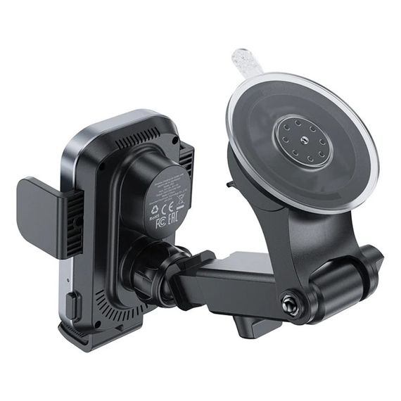 Автодержатель с БЗУ Acefast D53 with Electric Clamp for Dashboard Black | Зображення 3