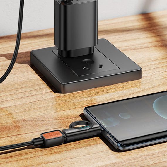 Переходник Hoco UA32 Type-C male to Type-C female display adapter Black | Зображення 4