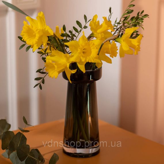 Ваза циліндр для квітів 20 см скляна прозора ваза 500 мл HP-10-34 | Зображення 2