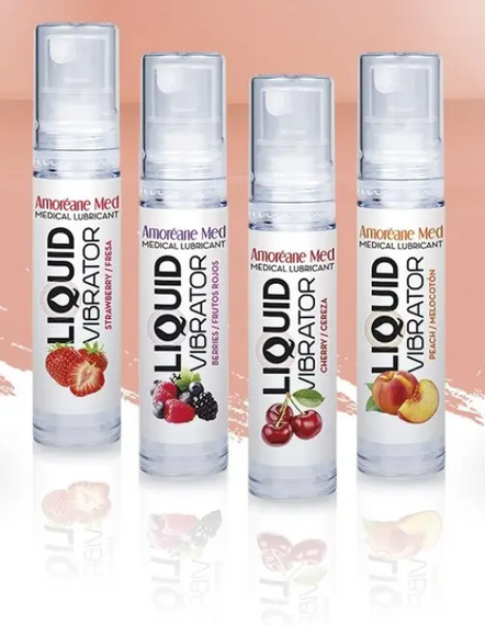 Стимулювальний лубрикант від Amoreane Med: Liquid vibrator — Cherry ( рідкий вібратор), 10 ml Sex Aura | Зображення 1