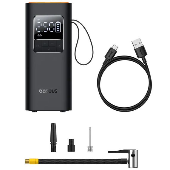 Автомобільний насос Baseus SuperMini Pro Series Wireless Car Inflator (C11159300111-00) Cluster Black | Зображення 3