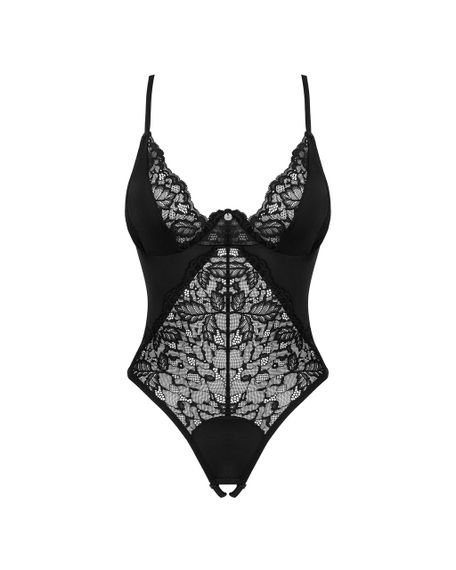 Боди кружевной с открытым доступом Obsessive Bellastia черный, XS/S sexstyle | Зображення 2